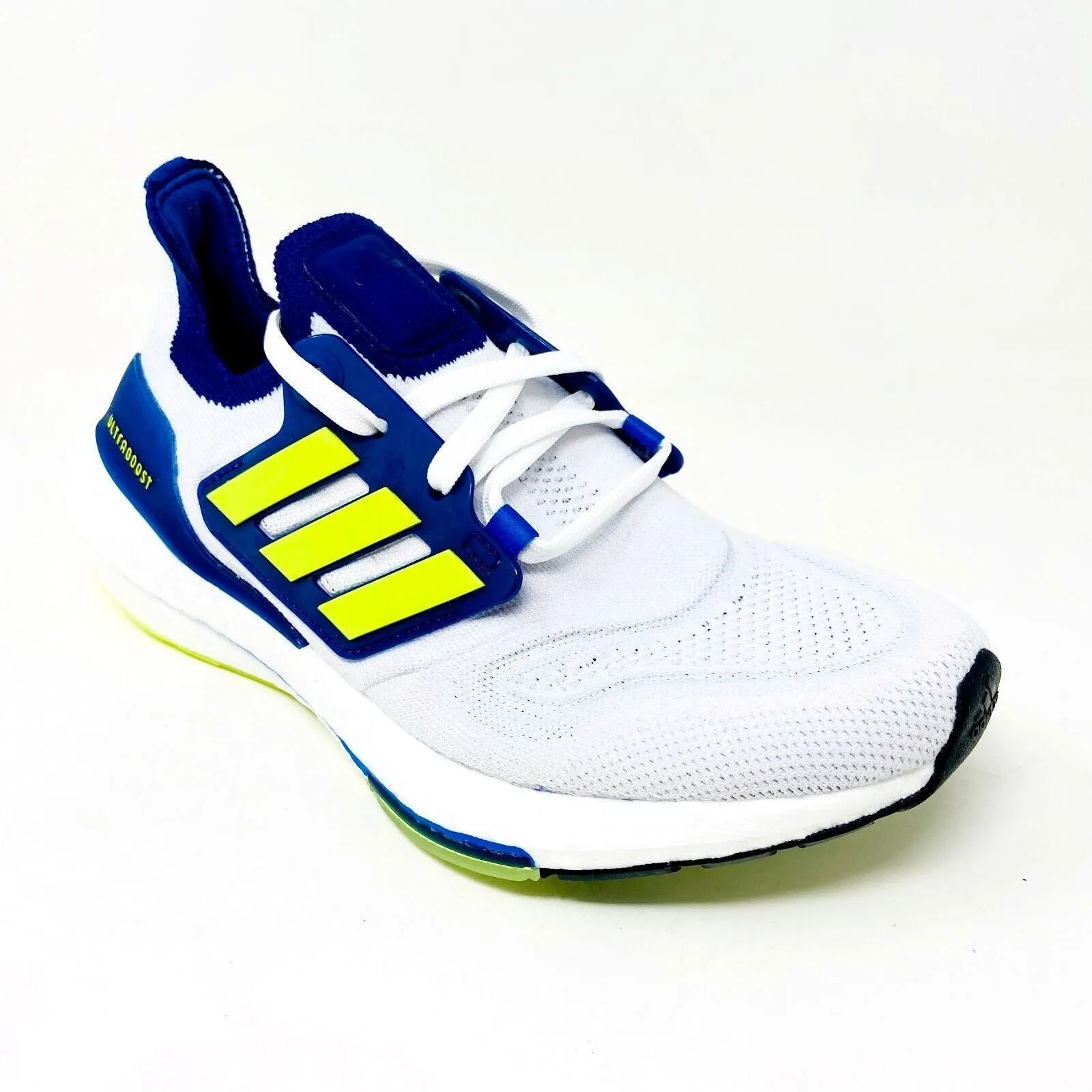 Adidas UltraBoost 22 White Yellow Blue Womens Size 7 Running Shoes GZ7211