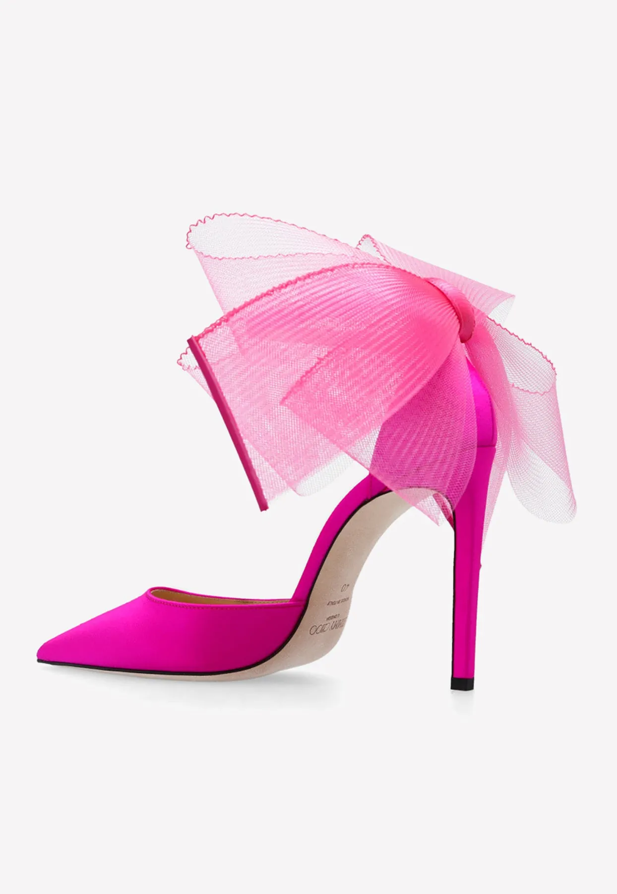 Averly 100 Asymmetric Mesh Bows Pumps