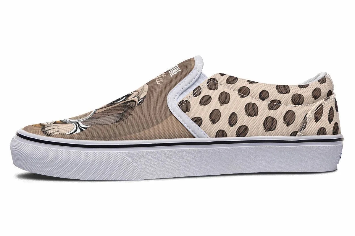 Barista Pug Slip-On Shoes