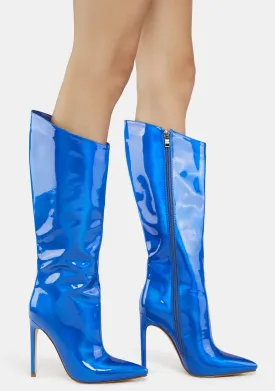 Blue Nova Stiletto Boots