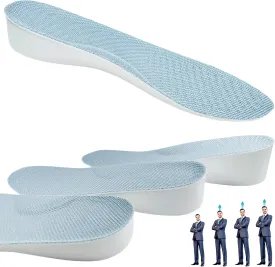 Brandone Height Insoles 1,2,3 Inch,Height Increase Insoles,Height Boosters,Orthopedic High Pads,Shoe Heel Lifts,Shoe Inserts Men Height,Heel Lifts for Achilles Tendonitis (10.12''Lx0.8''UP) (1 Pair)