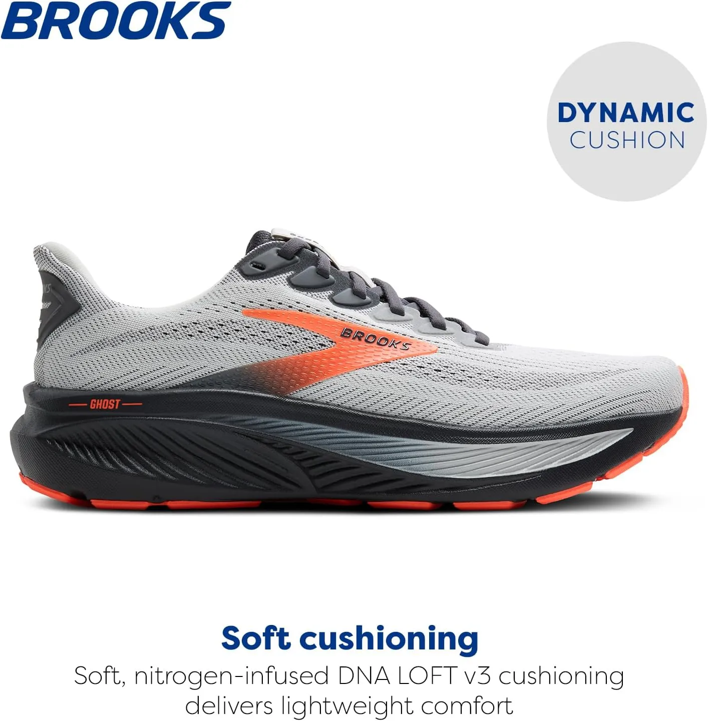 Brooks Mens Ghost 17 Neutral Running Shoe