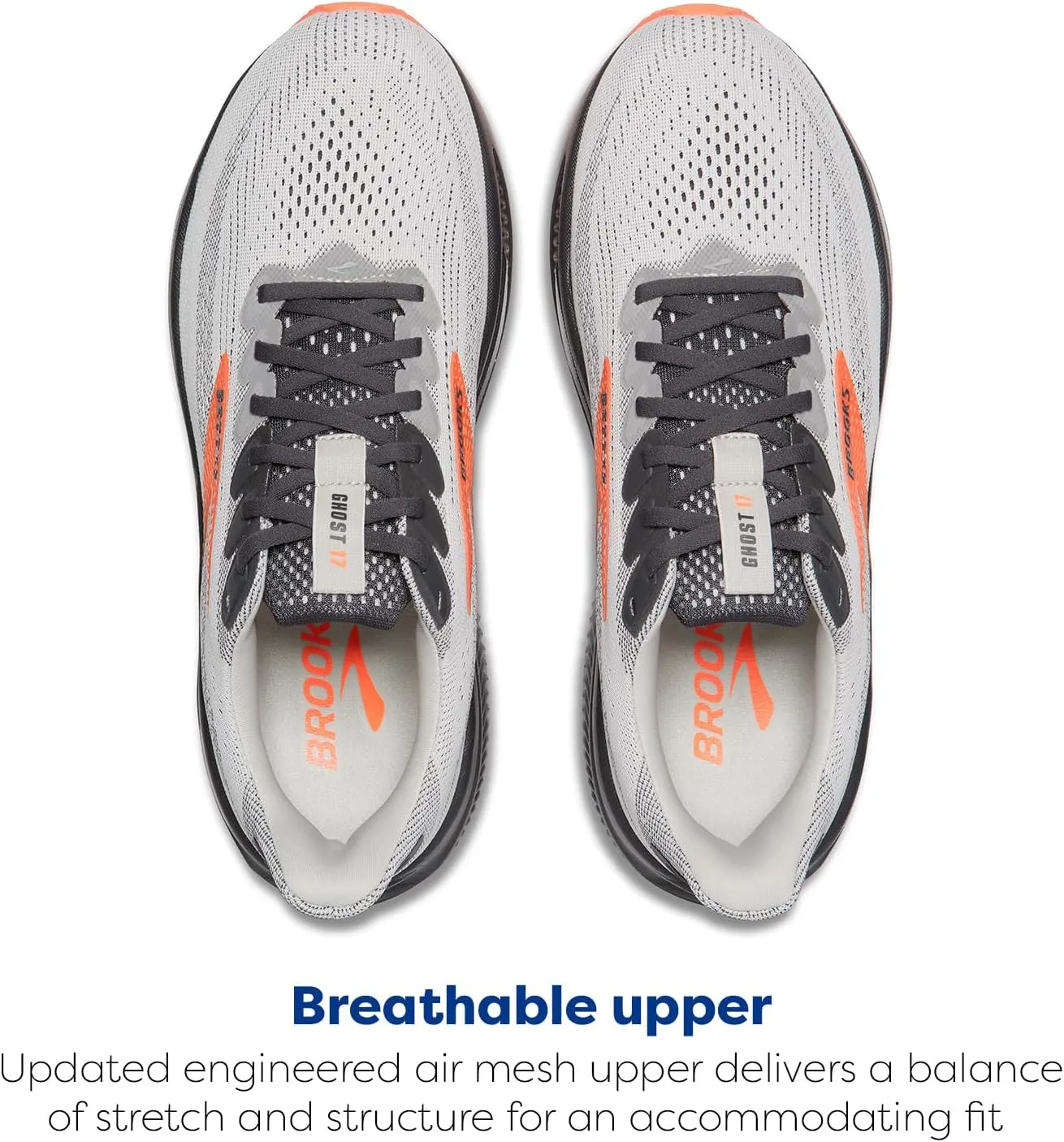 Brooks Mens Ghost 17 Neutral Running Shoe