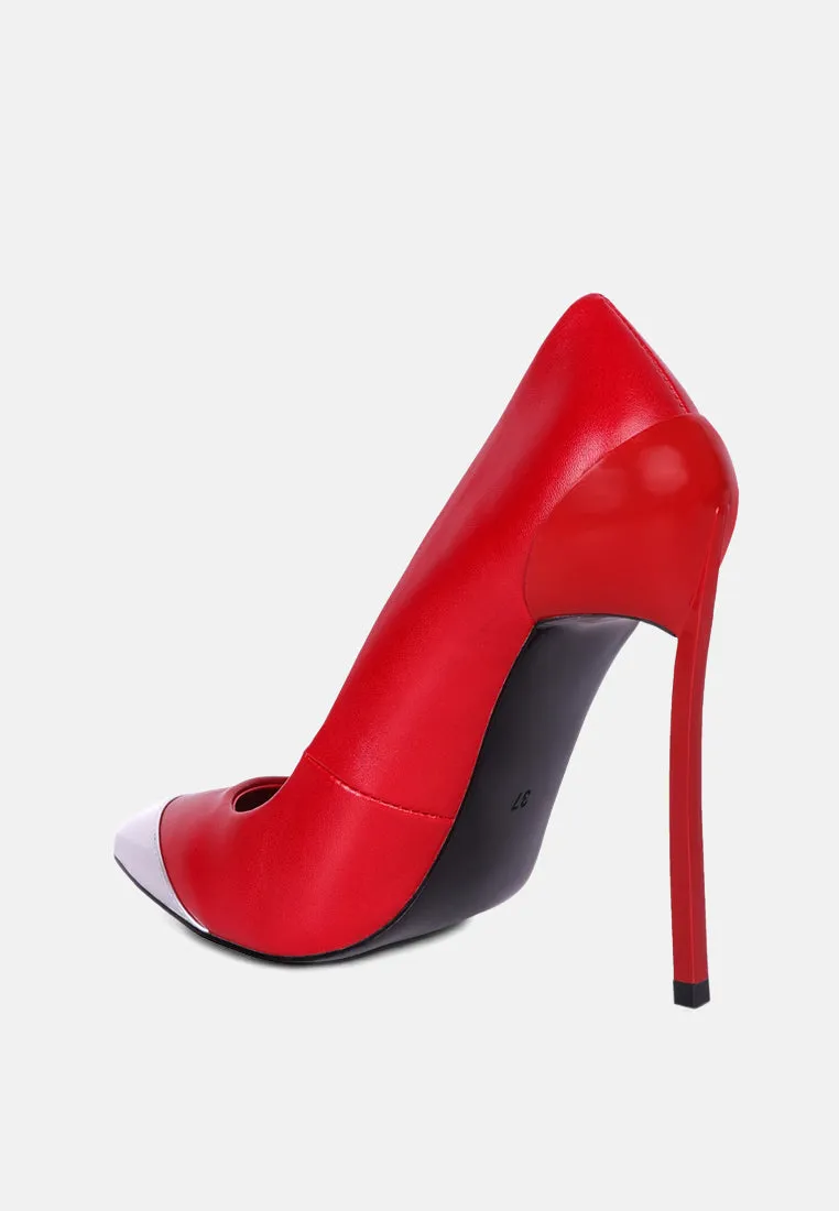 cidra silver dip stiletto heels