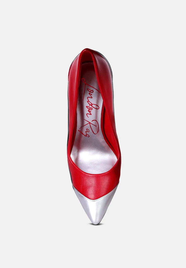 cidra silver dip stiletto heels
