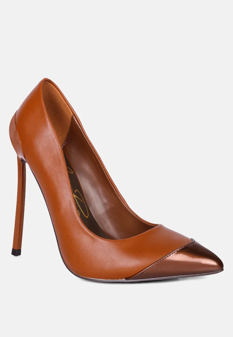 cidra silver dip stiletto heels