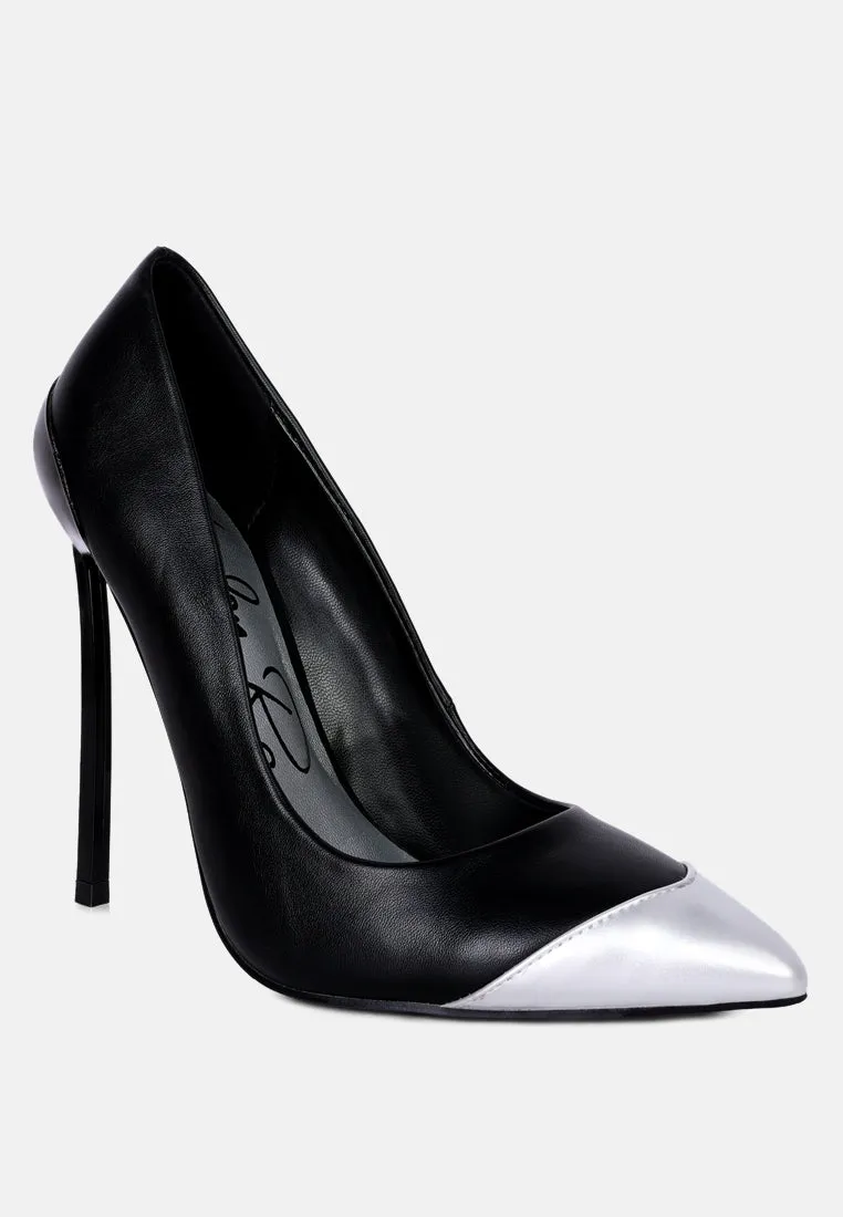 cidra silver dip stiletto heels
