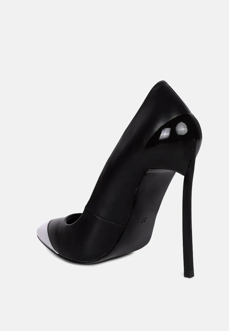 cidra silver dip stiletto heels
