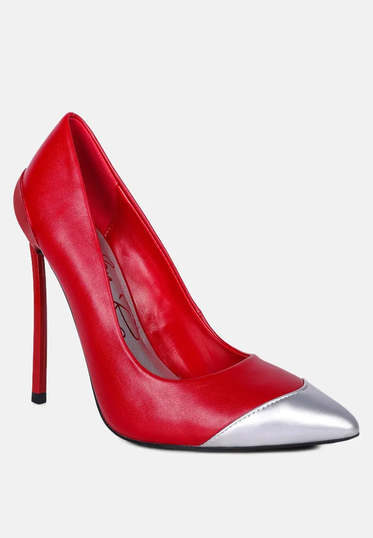 cidra silver dip stiletto heels