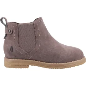 Hush Puppies Girls Maddy Suede Ankle Boots - Grey