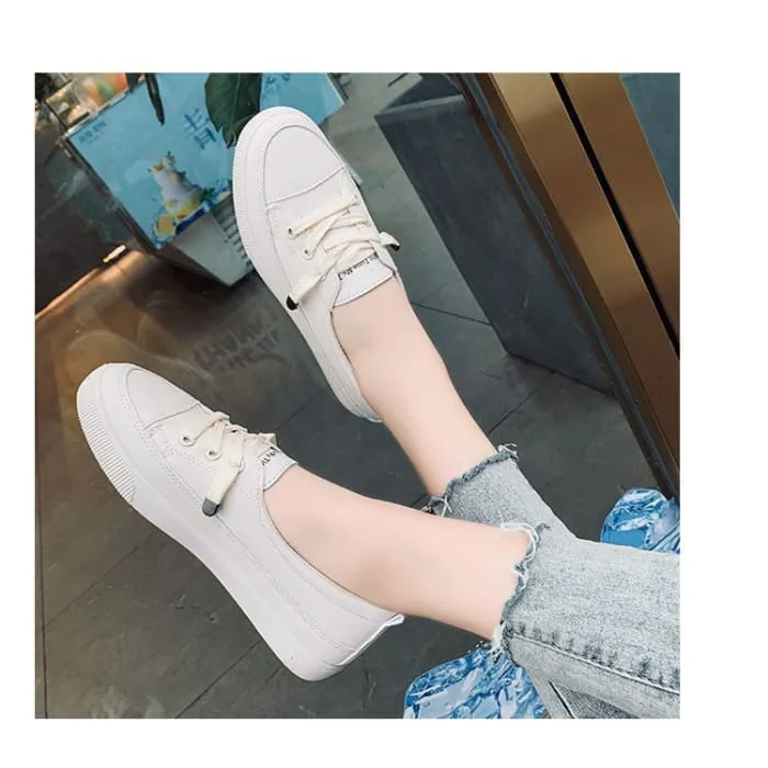 Lettering Lace Up Shoes