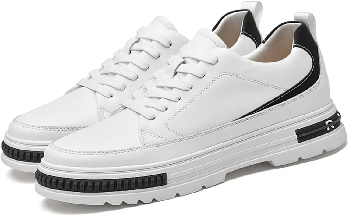 Men's Elevator Shoes Breathable Anti-Slip Height Increase Walking Footwear Fashion Lace-Up Formal Oxford