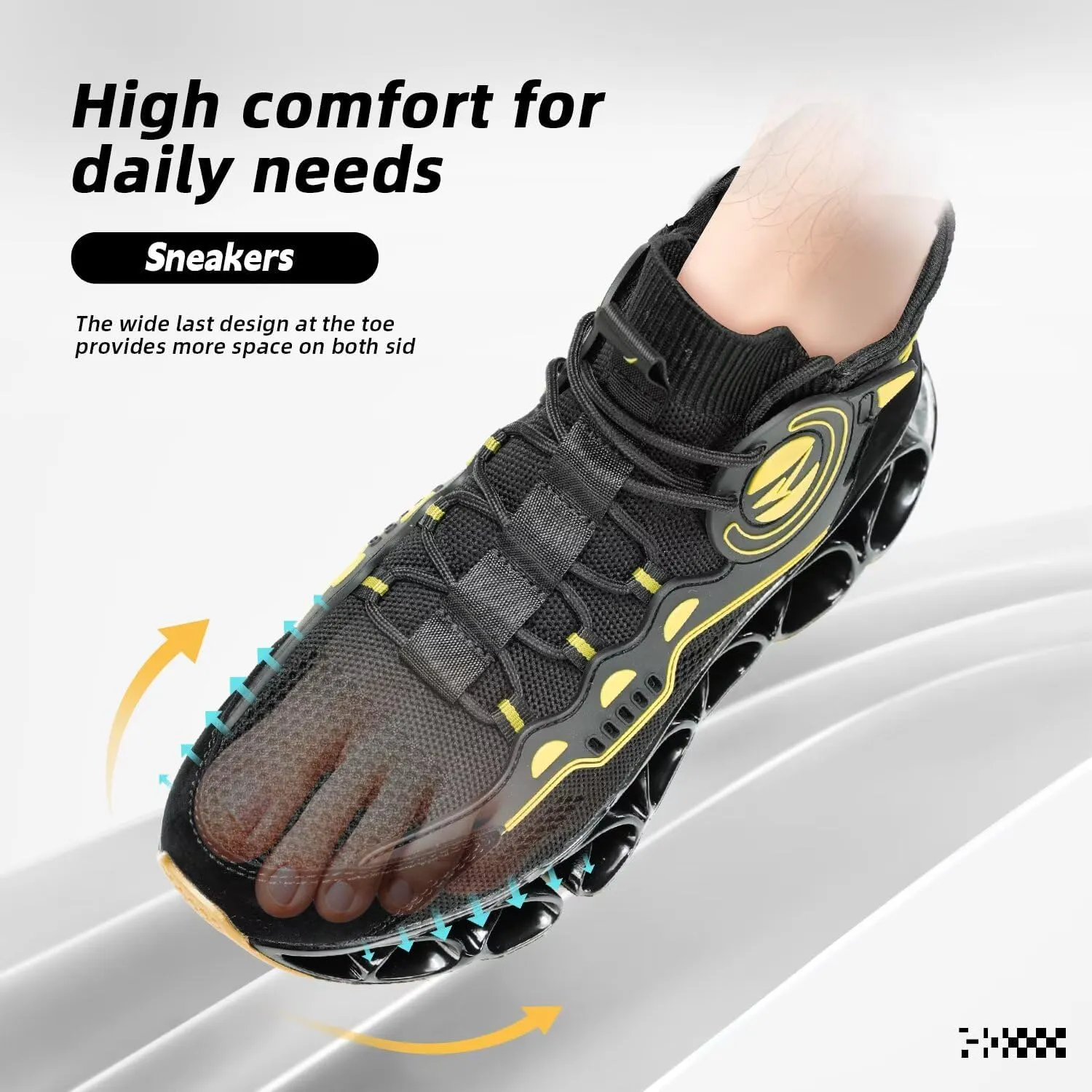 Men's Running Shoes Fashion Sneakers Breathable Blade Non Slip Walking Shoes Gym Sport Trainer Athletic