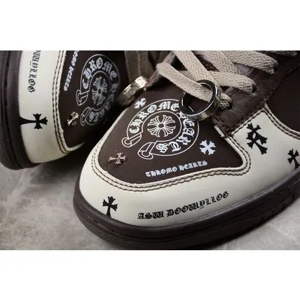 Nike SB Dunk Low X First Copy Shoe Chrome Hearts” for Boys
