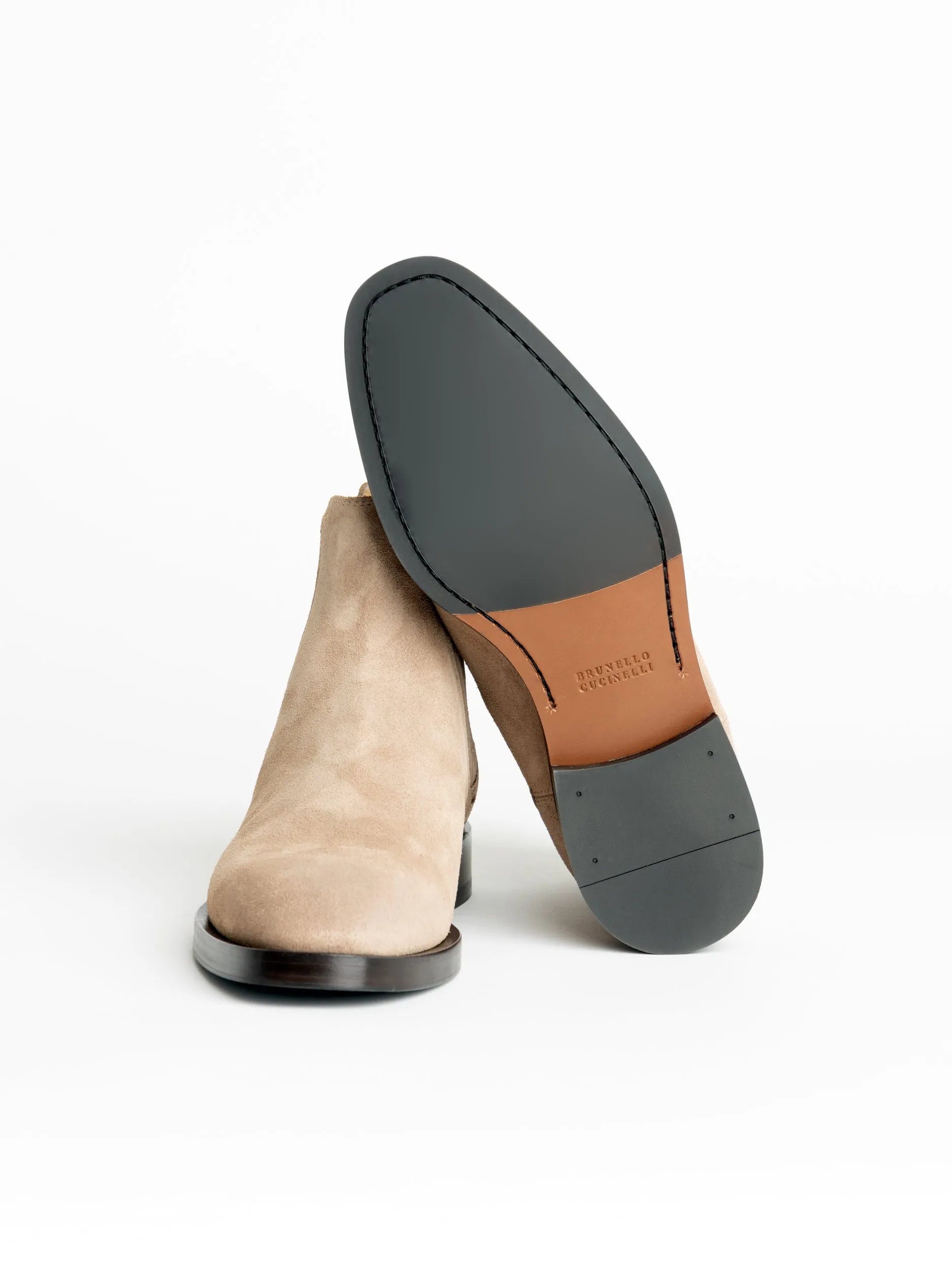 Oat Suede Chelsea Boots
