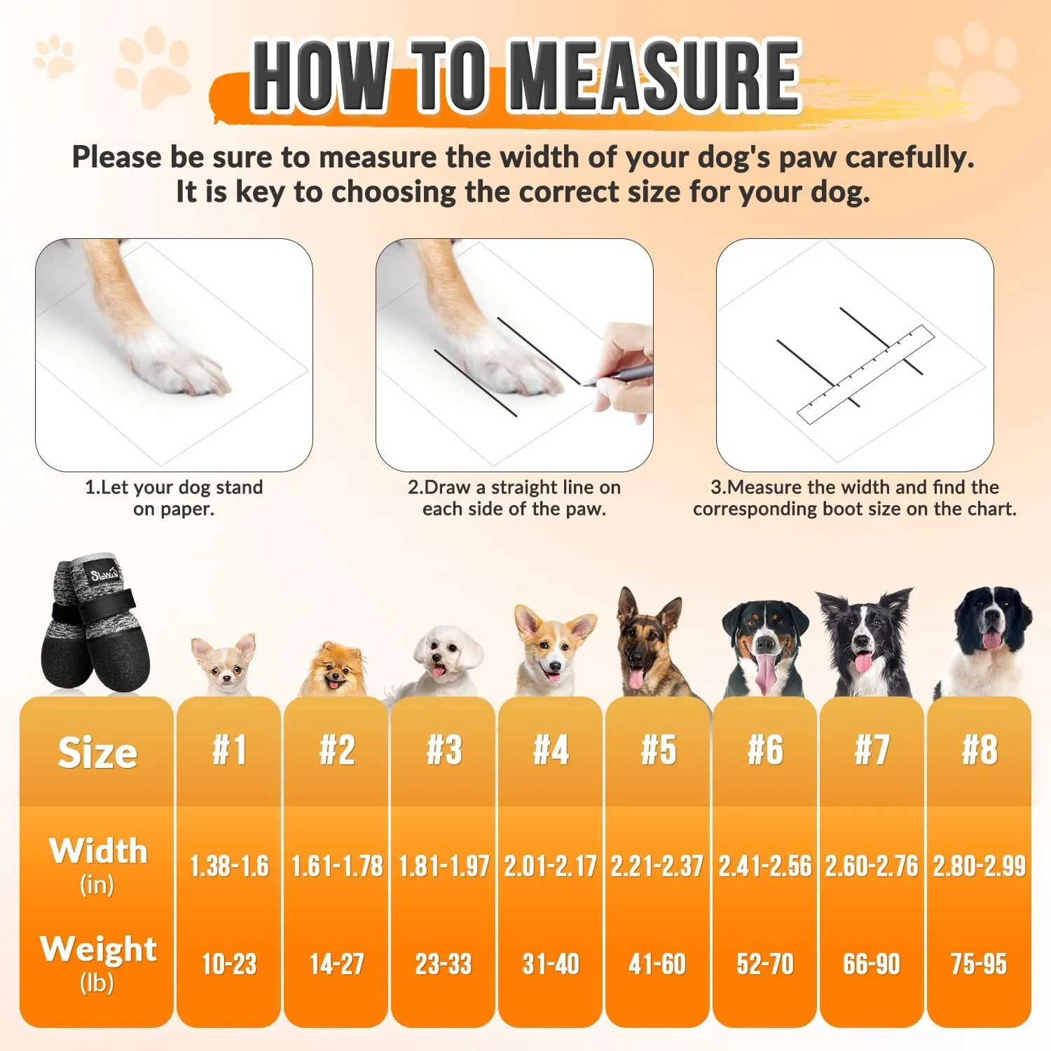 SlowTon Dog Shoes - Breathable Dog Sock Boots for Summer Hot Pavement Hardwood Floors Winter Snow, Waterproof Booties for Small Medium Large Dogs, Non-Slip Paw Protector for Outdoor Walking (BG, 5)